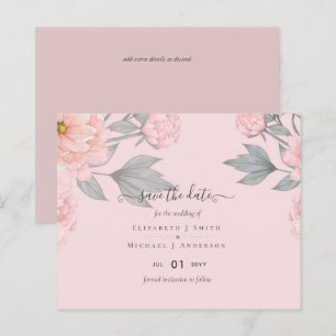BUDGET PEONIES Pink Sage Peach Wedding