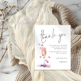 Budget Petals Prosecco Brautparty Vielen Dank