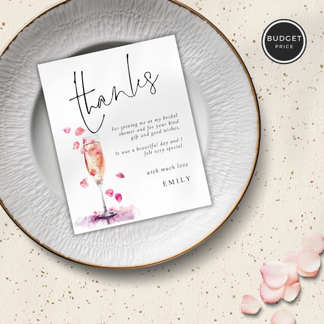 Budget Petals Prosecco Glass Brautparty Dank (Von Creator hochgeladen)