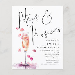 Budget Petals Prosecco Glass Brautparty laden