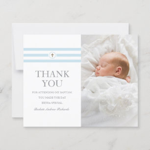 Budget Photo Baptême & Christening Carte de remerc