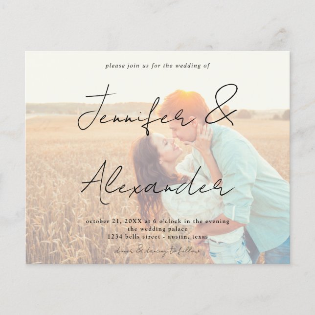 Budget Photo Big Names Horizontal Photo Wedding V2 Flyer (Vorne)