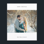 Budget Photo Christmas Card Flyer<br><div class="desc">This timeless, romantic design features a whimsical watercolor floral bouquet with soft colors and botanical accents. Please consider the paper weight for this design. If you would like this same design but on thick cardstock contact me directly or click “transfer this design” button to the right. Transfer this to a...</div>