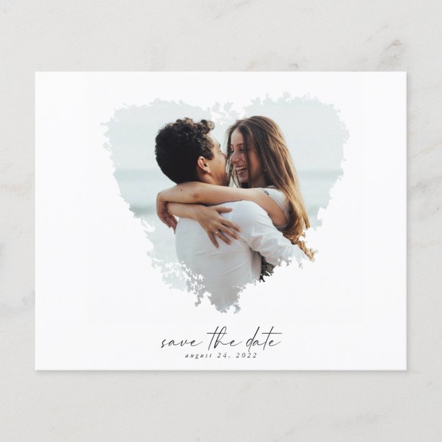 Budget Photo moderne Enregistrer la date Carte pos (Devant)