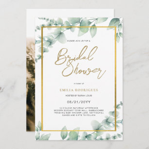 Budget Photo Nuptiale Douche Invitation Feuille Ru