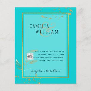 BUDGET Photo Wedding Invitation Save the Date Flyer