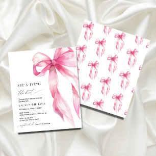 Budget Pink Bow Sie bindet das Brautparty des Knot Flyer