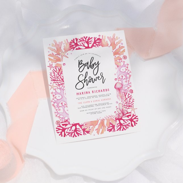 Budget Pink Coral & Jellyfish Kinderdusche (Von Creator hochgeladen)