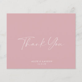 BUDGET Pink Danke Karte