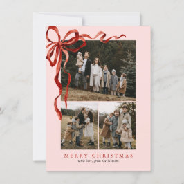 Budget Pink Elegante Red Bow Weihnachten Vier Foto