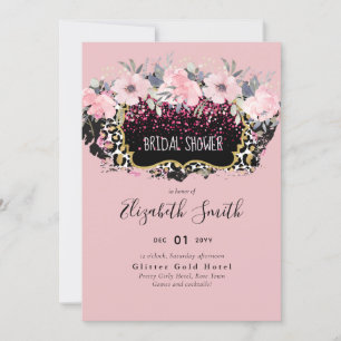 Budget Pink Floral Modernes Girl-Brautparty
