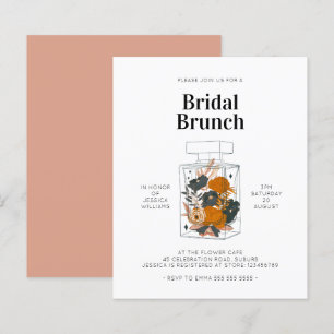 Budget Pink Floral Parfüm Flasche Brautparty