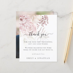 Budget Pink Florals Foto Neuigkeiten Vielen Dank