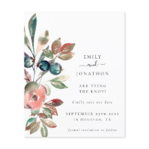 Budget Pink Florals QR Code Hochzeit speichern das