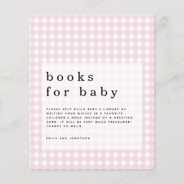 Budget Pink Gingham Bücher für Baby-Gehäuse