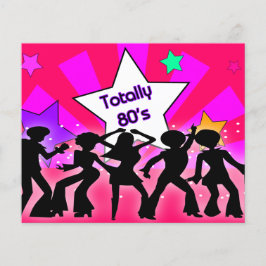 Budget Pink Totally 80er Retro-Party Einladung