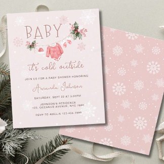 Budget Pink Winter seine kalte Außendusche