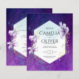 Budget Plum Lila Floral Wedding All-in-1