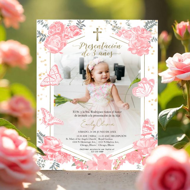 Budget Presentación 3 años Foto Einladung (Von Creator hochgeladen)