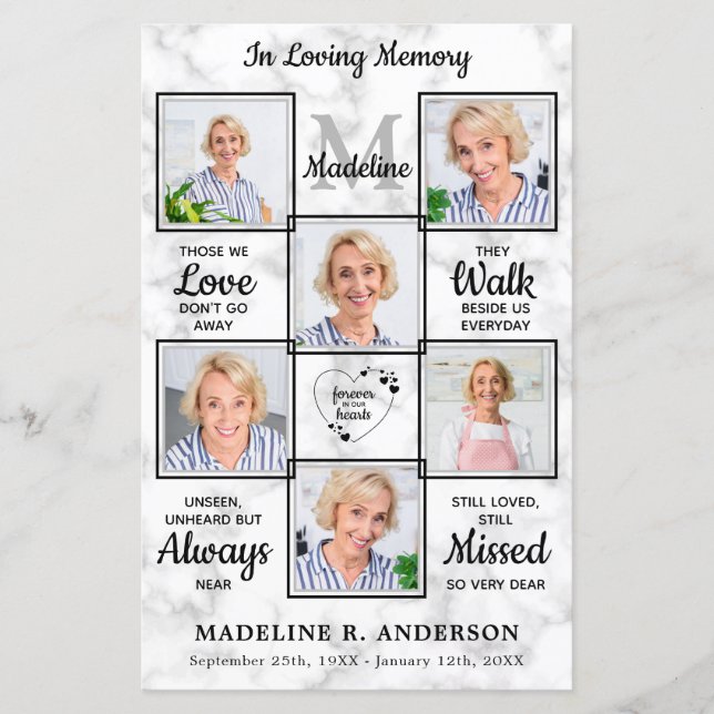 Budget Programme funéraire commémoratif en marbre  (Devant)