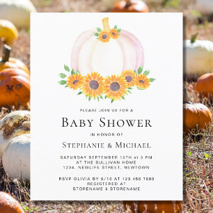 Budget Pumpkin Couples Kinderdusche Einladung