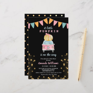 Budget Pumpkin Gold Polka Dot Car Baby Dusche