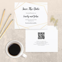Budget QR Code Einfache geometrische Geometrie Sav