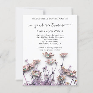 Budget QR CODE Floral Meadow Rose Glitzer
