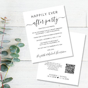 Budget QR Code Hochzeitsempfang Save the Date