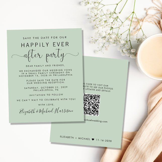 Budget QR Code Hochzeitsempfang Save the Date (Von Creator hochgeladen)