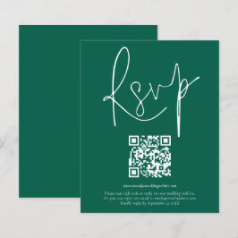 Budget QR Code Script Wedding Emerald UAWG