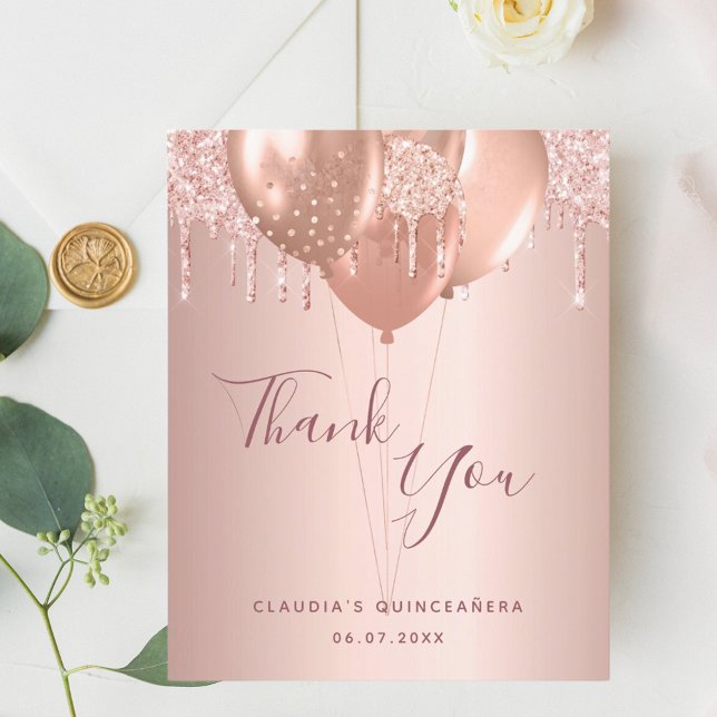 Budget Quinceanera Rose Goldrot Vielen Dank (Von Creator hochgeladen)