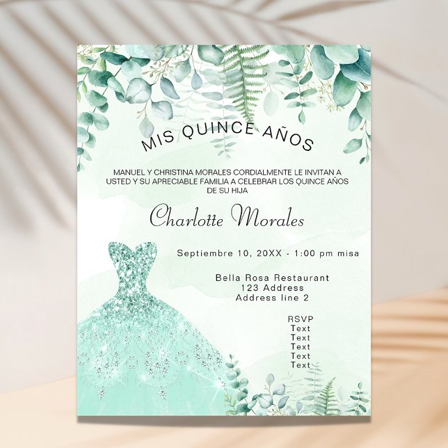 Budget Quinceanera verzauberte Walfarnen Kleid (Von Creator hochgeladen)