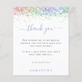 Budget Rainbow Glitzer Foto Brautparty Danke