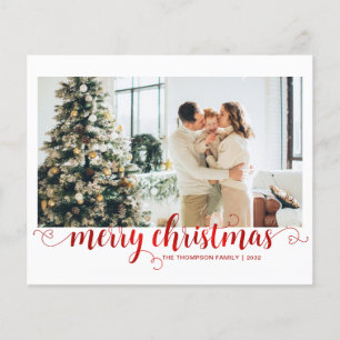 BUDGET Red Frohe Weihnachts-Herz-Script-Foto
