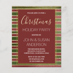 Budget Red Green Gold Foil Weihnachtsfest Party