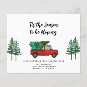 Budget Red Truck Christmas Tree Nouvelle carte
