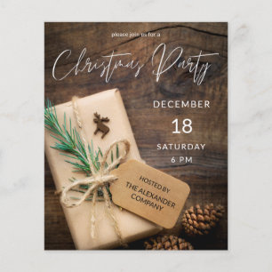Budget Rentier & Prestige Weihnachtsfest Party Flyer