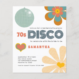 Budget Retro 70er Disco Junggeselinnen-Abschied Wh