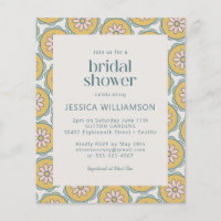 Budget Retro Boho Floral Pastel Brautparty