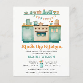 Budget Retro Stock the Kitchen Brautparty