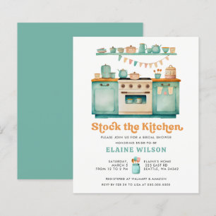 Budget Retro Stock the Kitchen Brautparty