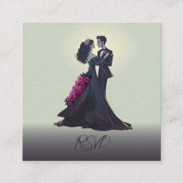 Budget Romantische Gotische Liebhaber Traditionell Begleitkarte