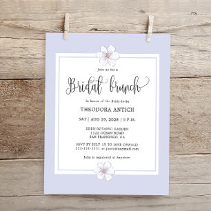 Budget Romantischer Lilac Floral Bridal Brunch