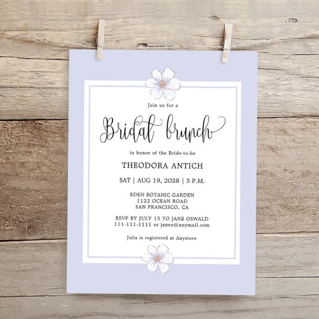 Budget Romantischer Lilac Floral Bridal Brunch (Von Creator hochgeladen)