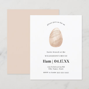 Budget Rosa Einfaches Minimal Wasserfarben Osterei