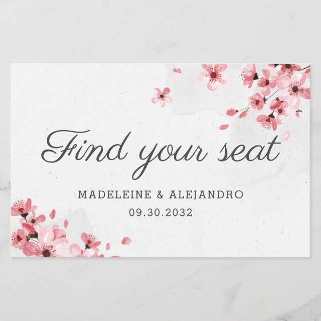 Budget Rosa Kirschblüte finden Sie Ihren Sitz (Vorderseite)