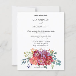 Budget Rosa & Pflaume Tropisches Weiß 2 Hochzeit