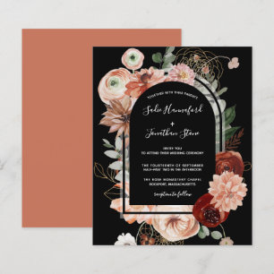 Budget Rosa Terracotta Blumenzwiebeleinladung