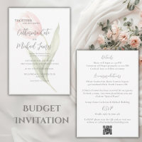 Budget Rosa Tulpen Blumen Salbei Elegante Hochzeit